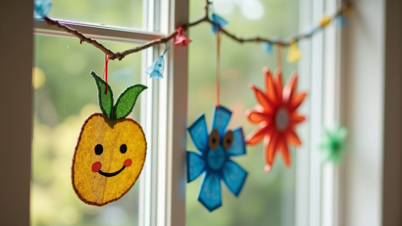 Decorações criativas feitas com materiais reciclados para o Dia das Crianças.