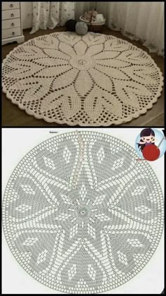 tapete redondo de croche, tapete ...