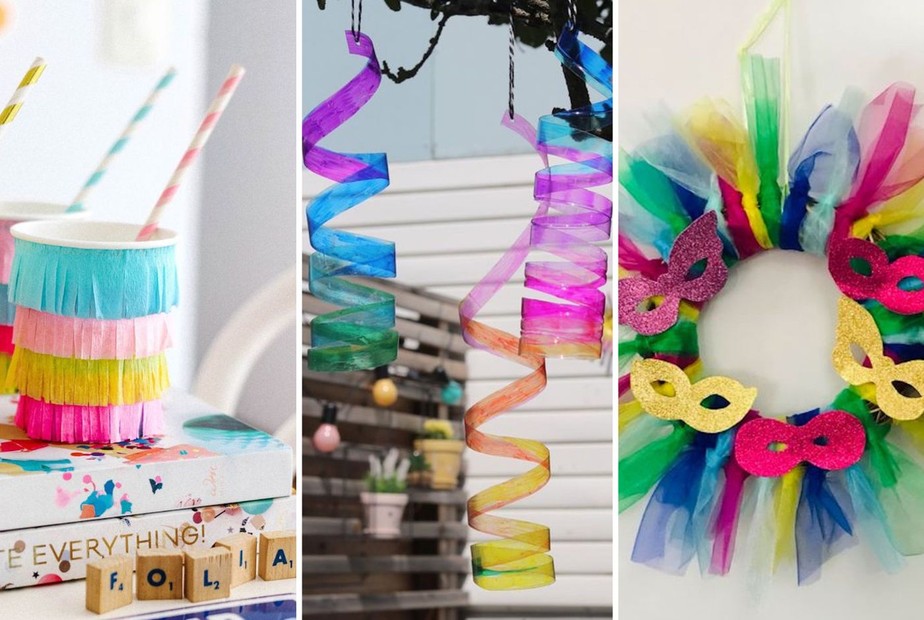 Enfeites de Carnaval: 14 ideias simples ...