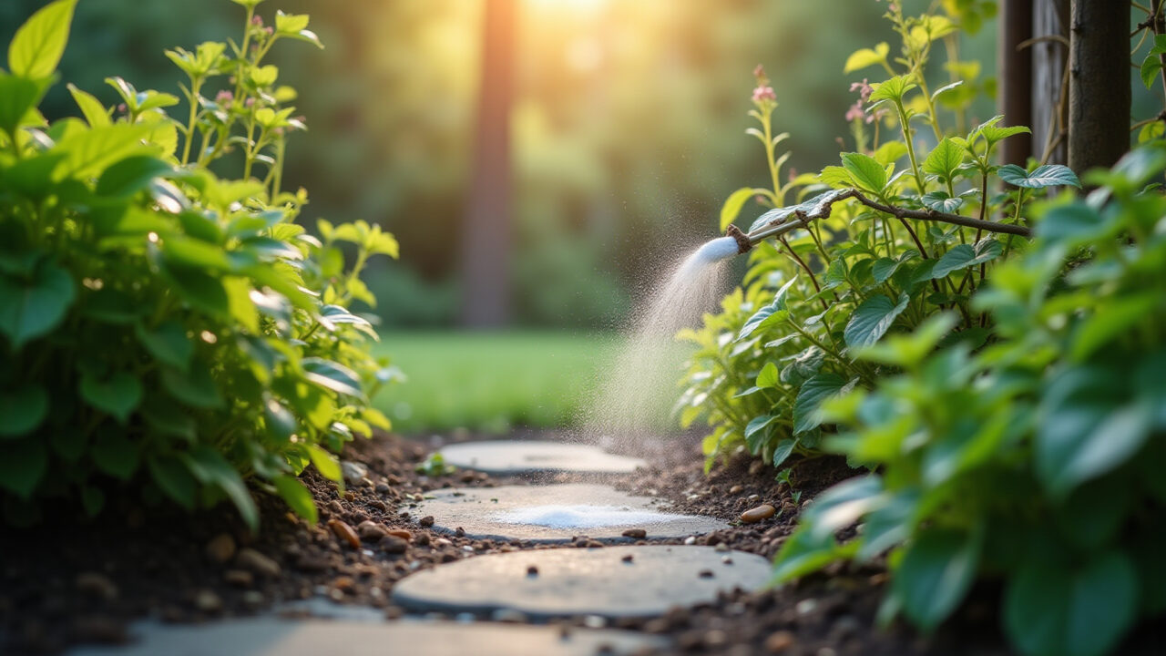 Pó de diatomáceas como inseticida natural para caramujos.