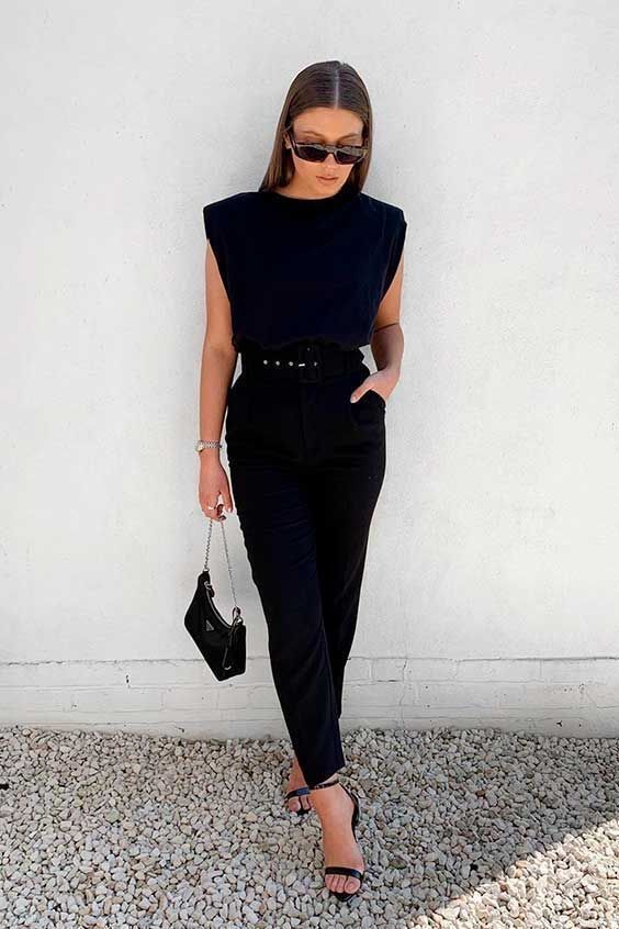 LOOKS ALL BLACK | looks, moda ...