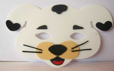 Máscaras dos Animais em Eva para o Carnaval
