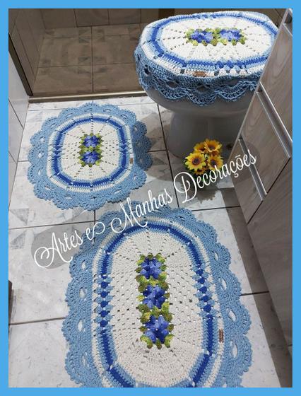 azul com flores rasteiras JBM103 Artes ...