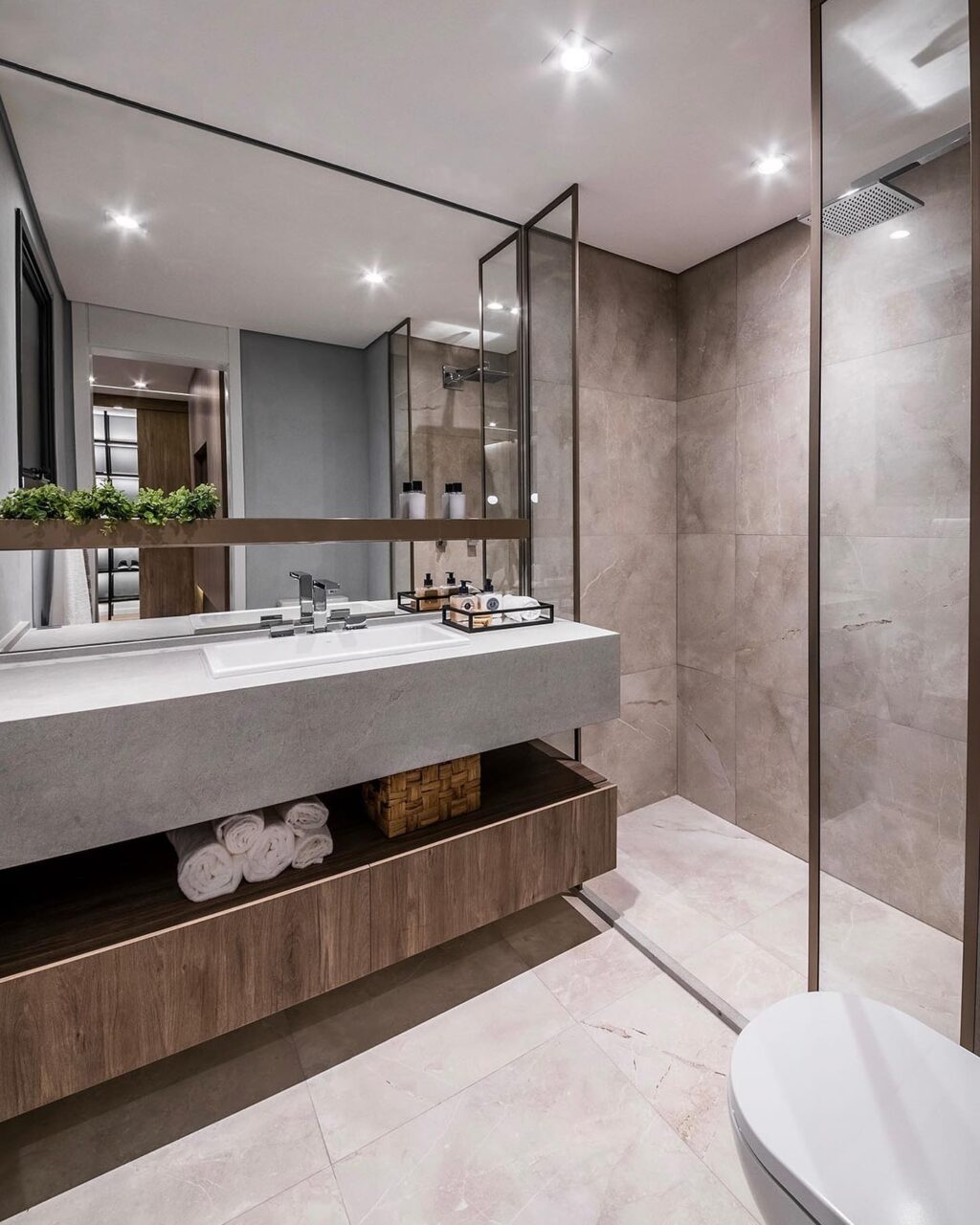 Espelho para banheiro: 50 ideias ...