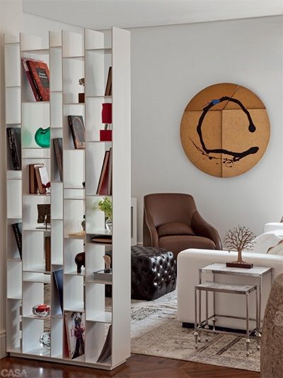 Estantes como divisória de ambientes ...