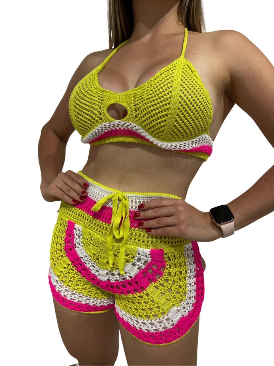 Short Top Cropped Moda Praia ...