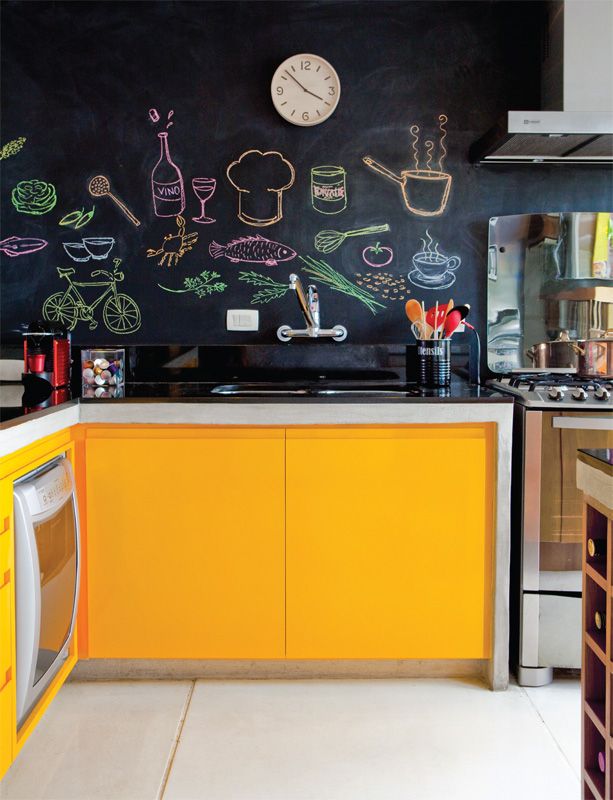 Parede lousa cozinha ...