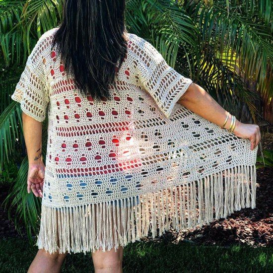 Kimono de crochê
