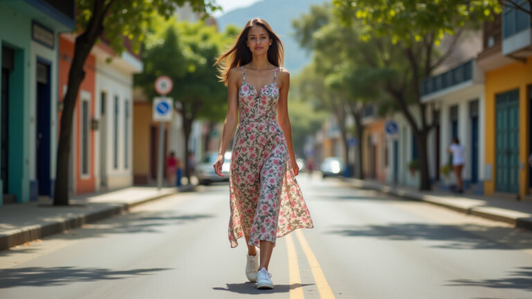 Tênis com Vestido? SIM! A Combinação Moderna que Une Conforto e Estilo (Inspire-se!)