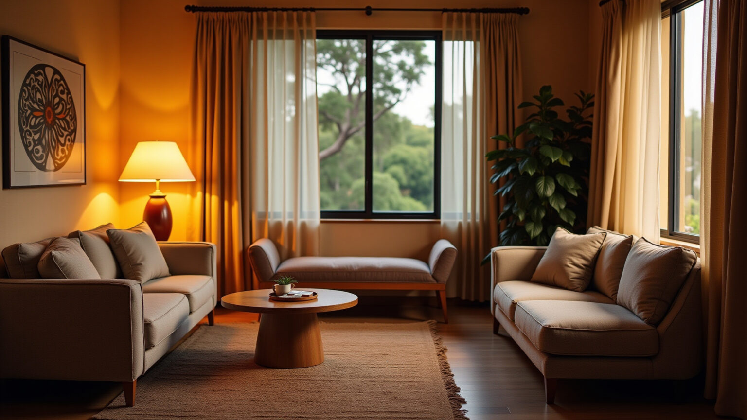 O Segredo da Sala Perfeita: Guia de Iluminação para Sala de Estar Aconchegante