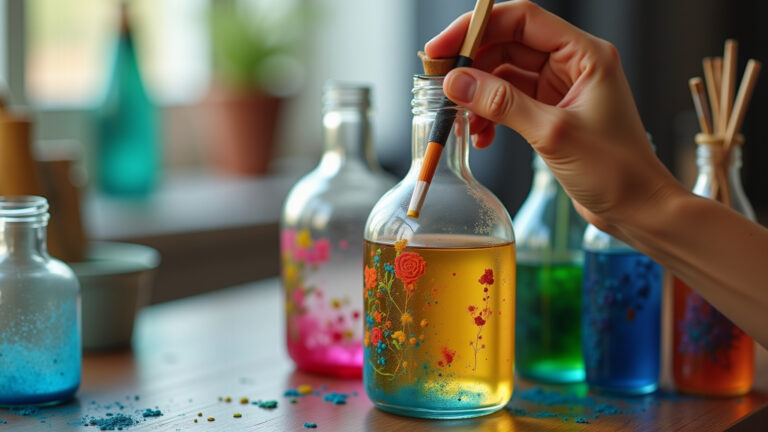 Garrafas que Encantam: Técnicas de Artesanato para Decorar Garrafas de Vidro