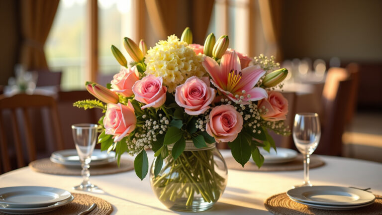 15 Ideias de Arranjos de Flores para Mesa de Jantar Charmosa que Impressiona!