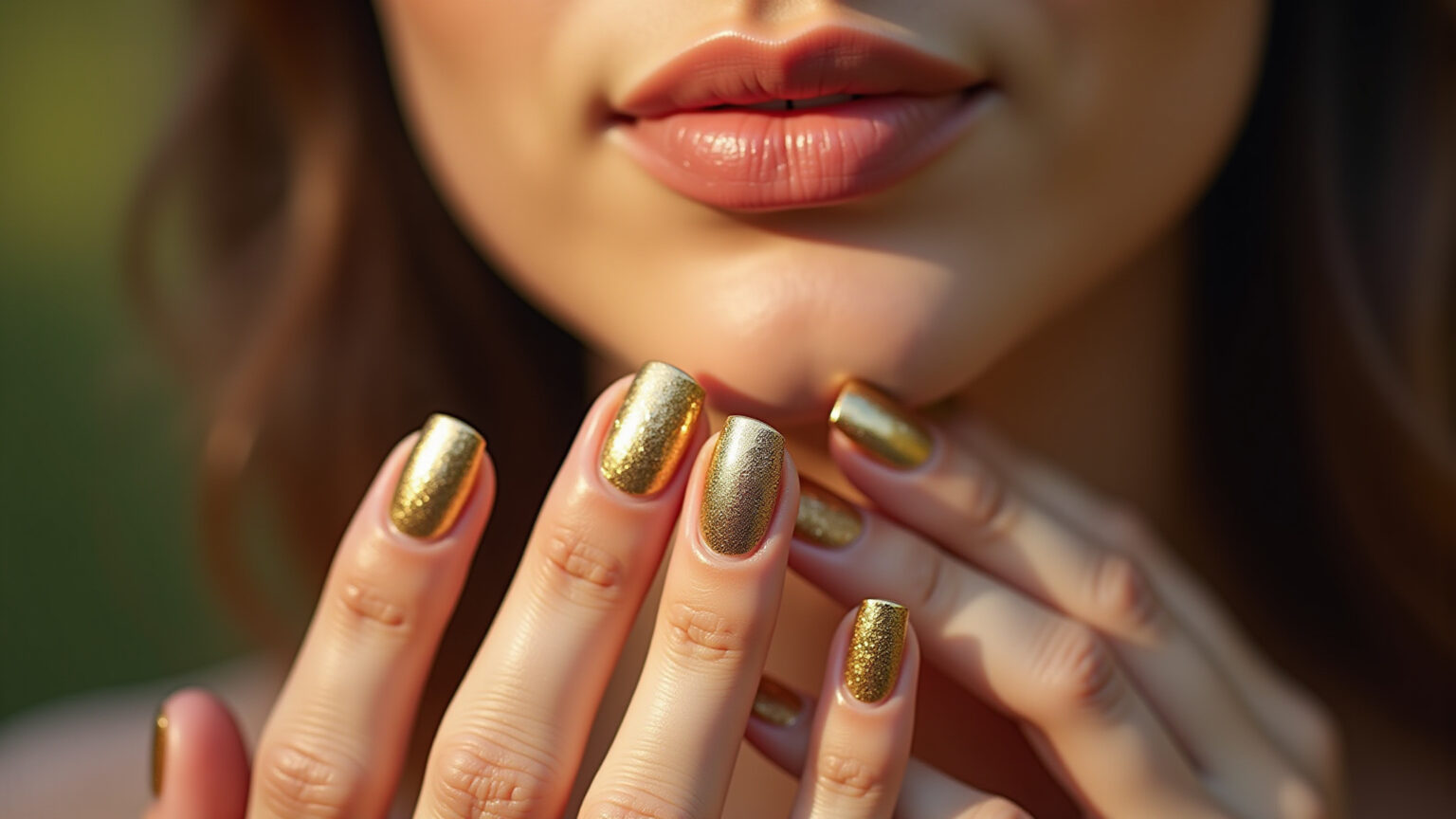 Ideias de Unha Decorada com Folha de Ouro: Unhas de Rainha Descubra esse Luxo