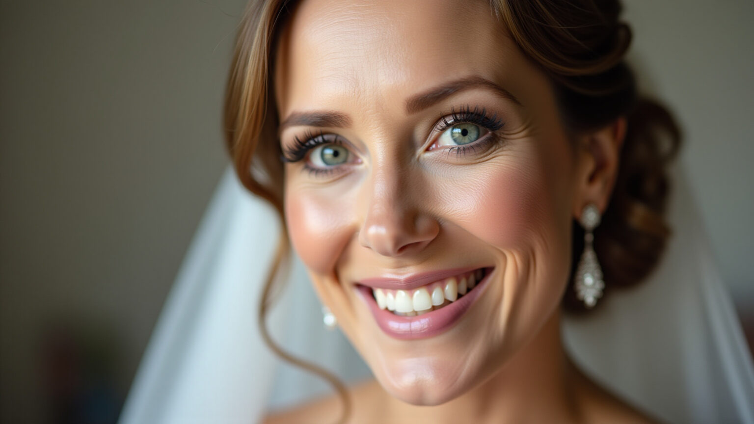 Maquiagem para Noiva Pele Madura: Segredos para um Dia Radiante Noiva madura com maquiagem impecável e pele radiante.