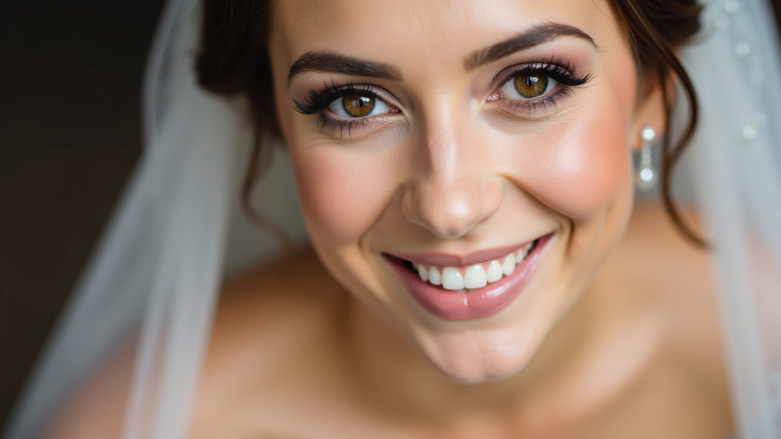 Maquiagem de Noiva para o Dia: Radiância Natural e Elegância Sob o Sol Maquiagem de noiva natural e radiante para o dia.