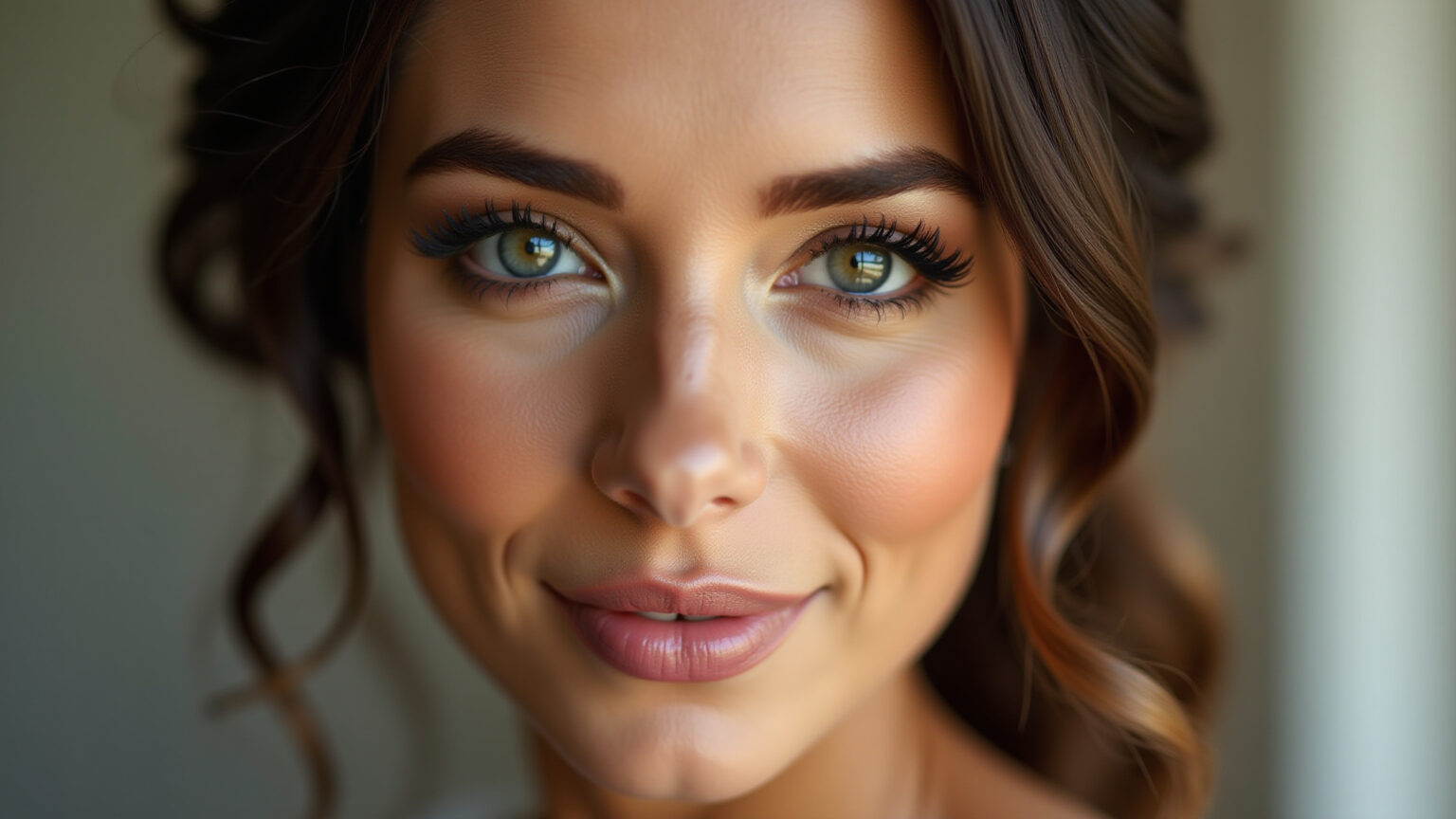 Maquiagem para Noiva Morena de Dia: Realce sua Beleza Natural! Maquiagem natural para noiva morena de dia, tons terrosos e iluminador suave.