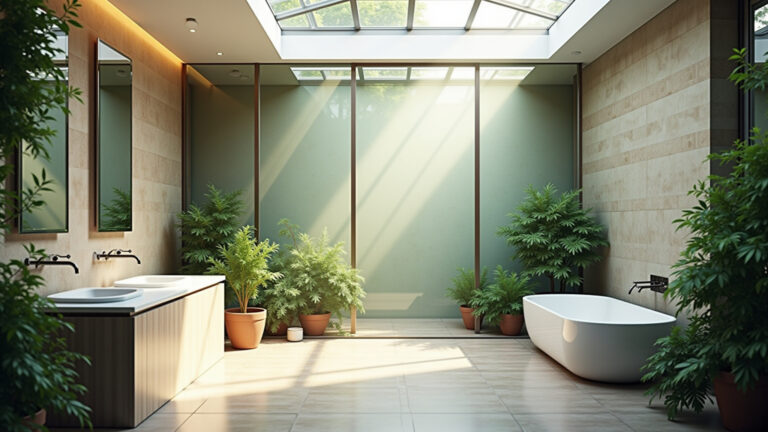 Banheiro com Jardim de Inverno: 10 Ideias Relaxantes