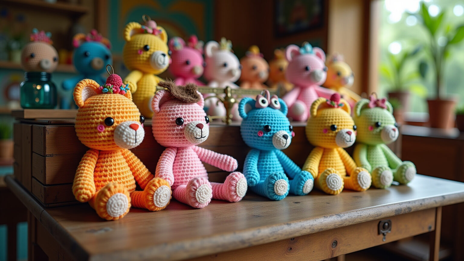 Embalagens criativas para amigurumis artesanais.