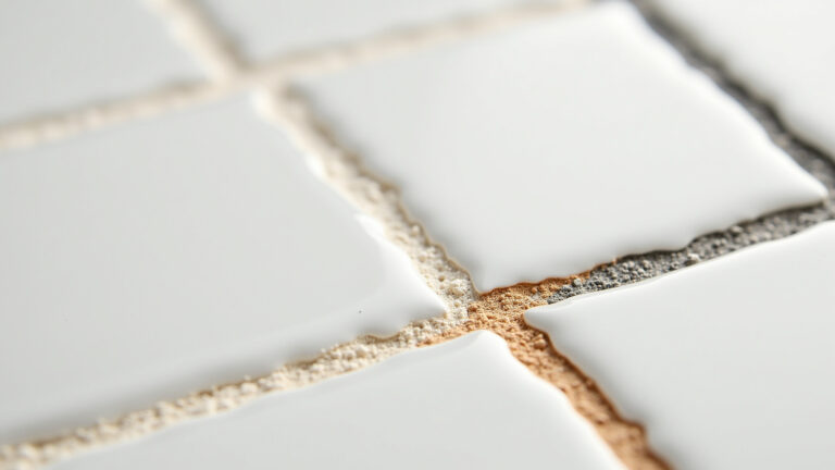 Cores de rejunte para azulejos brancos, mostrando diferentes tonalidades.