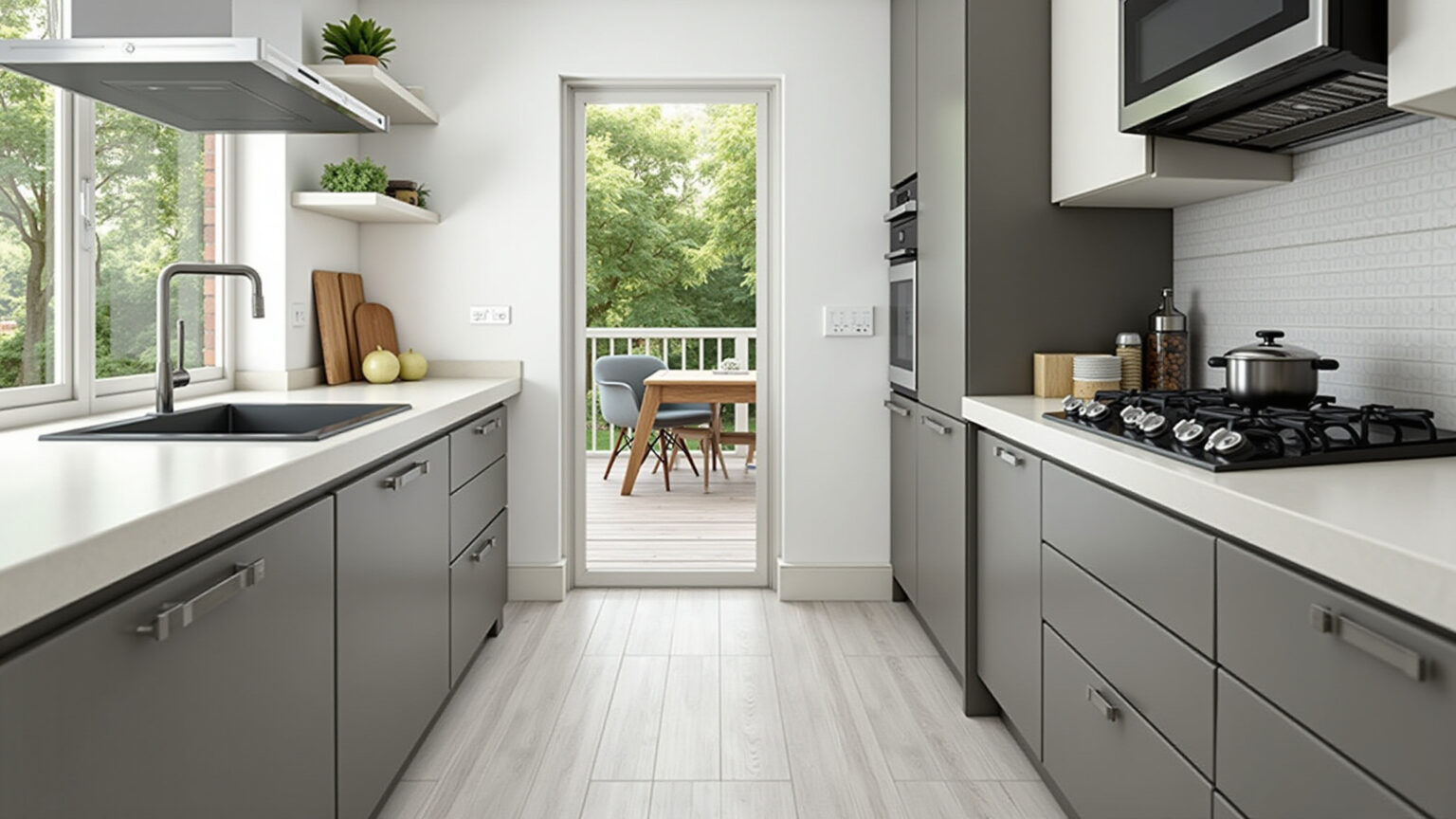 Piso Para Cozinha Pequena: 5 Truques Para Ampliar