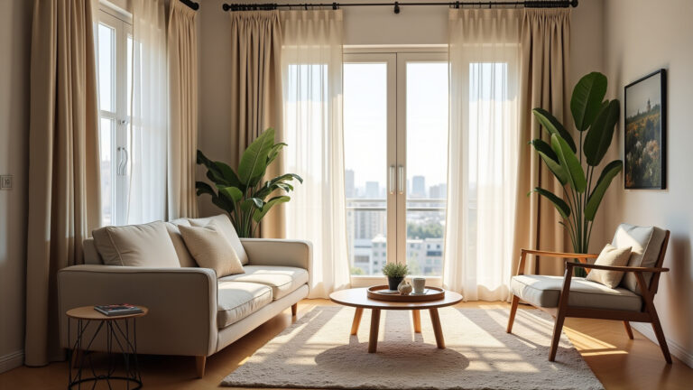 Cortina para sala: curta ou longa qual o ideal?