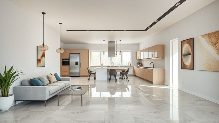 Piso Para Sala e Cozinha Integradas: Como Unificar?