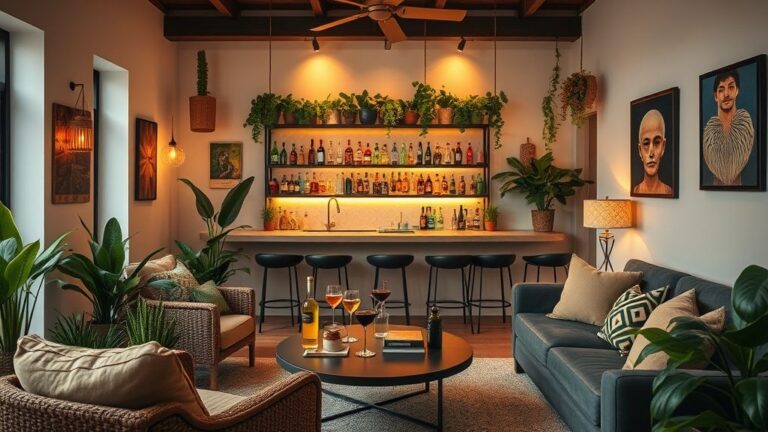 Sala de Estar com Bar: 5 Ideias Para Montar o Seu