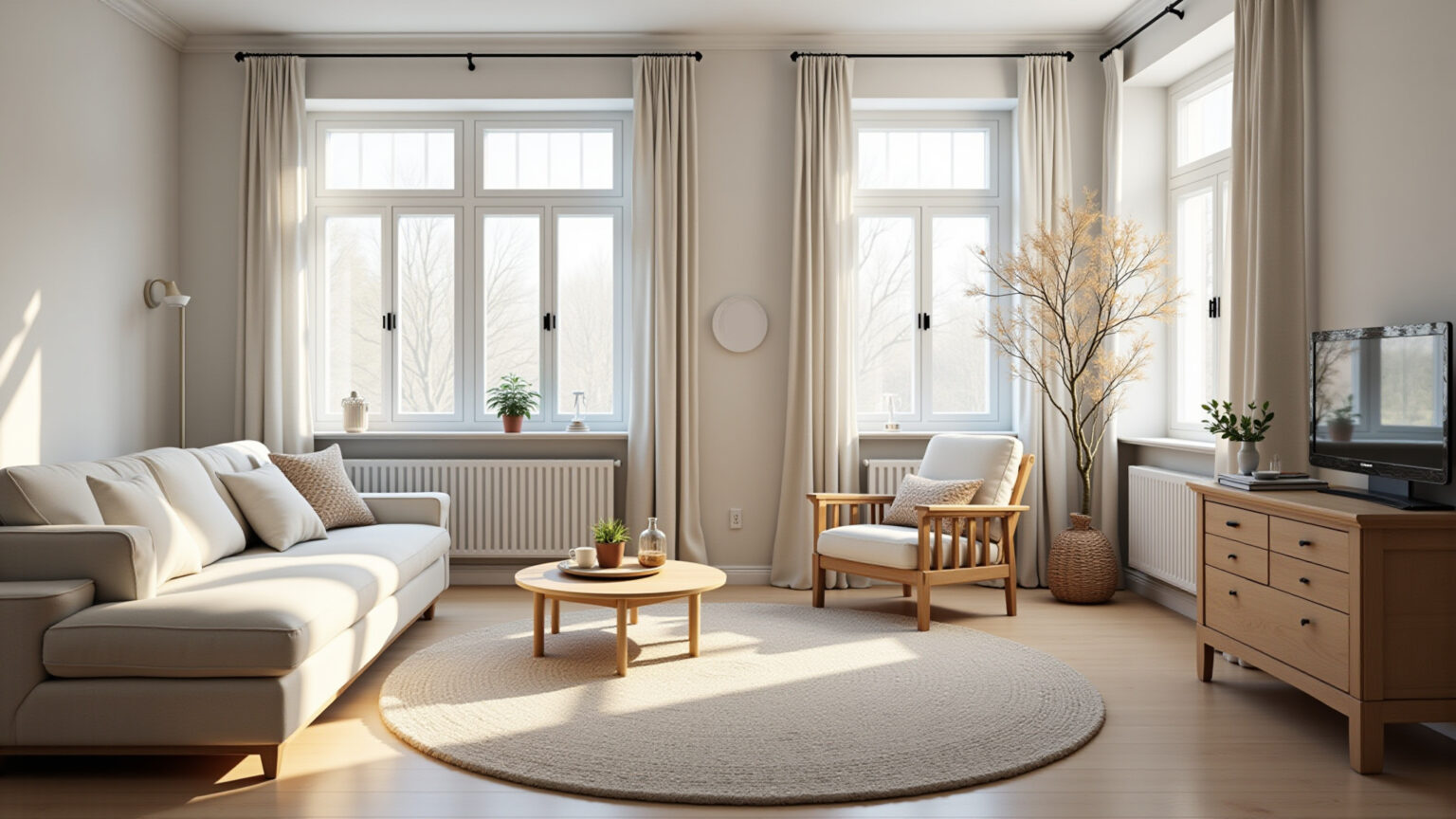 Sala Estilo Escandinavo: Minimalismo e Aconchego