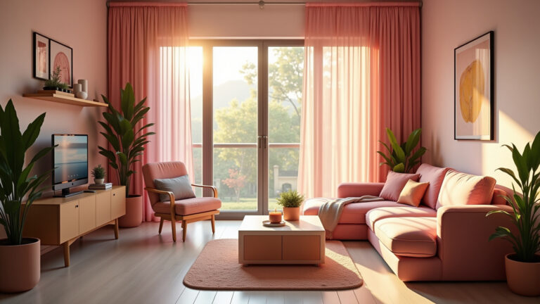 Sala de Estar Rosa: O Truque Inesperado que Decora e Acalma!