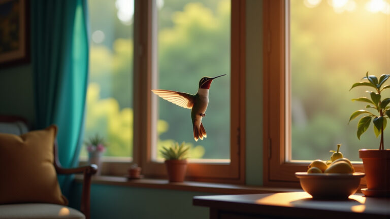 Visita Surpresa: O Significado Espiritual de um Beija-Flor em sua Casa