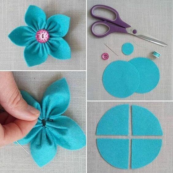 Flor de Feltro: +72 Inspirações Lindas ...