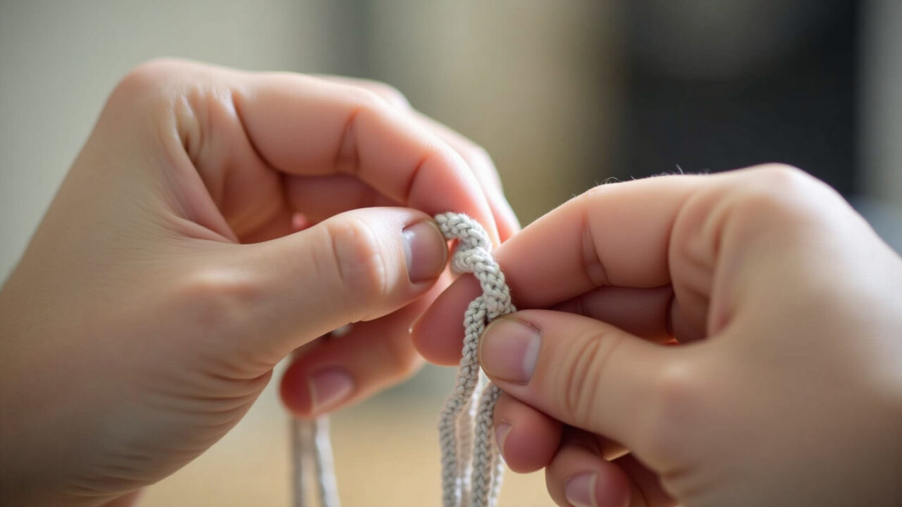 Tutorial de anel mágico ajustável para evitar buracos em mini amigurumis.