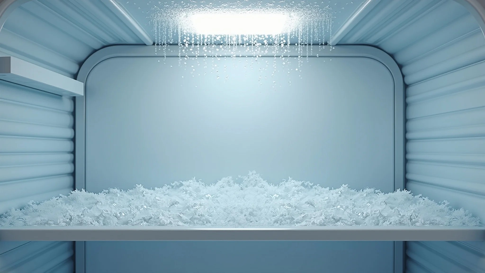 Sistema de refrigeração uniforme de uma geladeira frost free, sem formação de gelo.