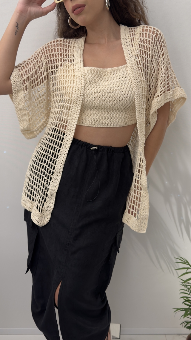 KIMONO CROCHÊ - Comprar em Studio Bé