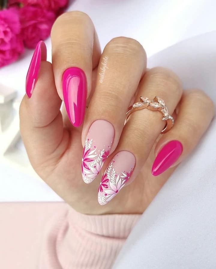 15 opções de unhas decoradas com flores -