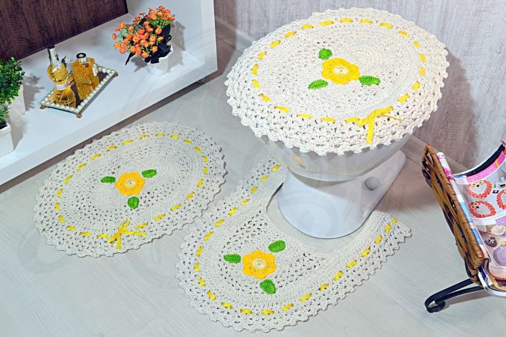 Jogo de Banheiro em Crochê Isabela