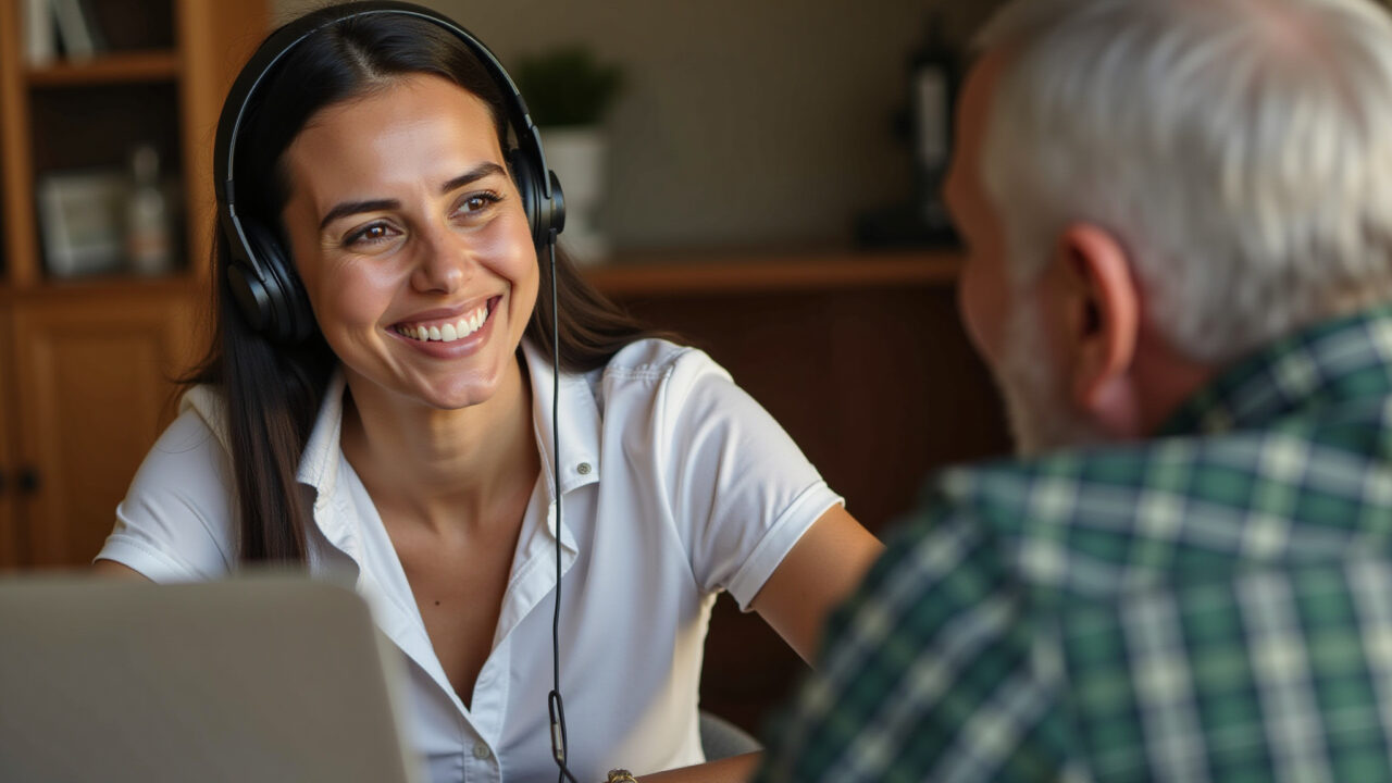 Lifestyle photography of a Brazilian artisan providing excellent customer service on Elo7, Artesã brasileira oferecendo atendimento impecável ao cliente na Elo7.