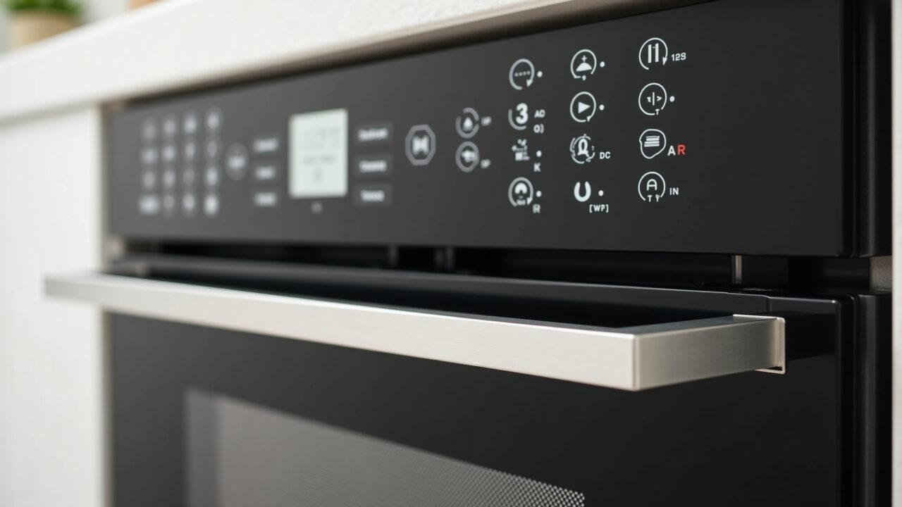 Forno moderno com funções extras.