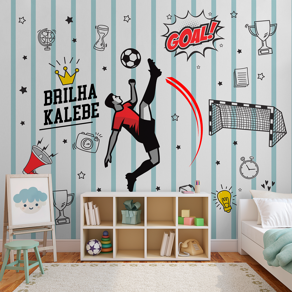 Parede Tema Futebol Para Quarto ...