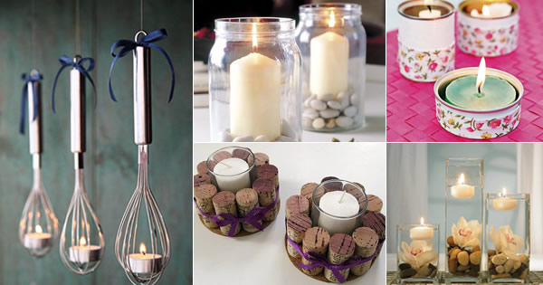 11 Porta Velas Artesanais Lindos Pra ...