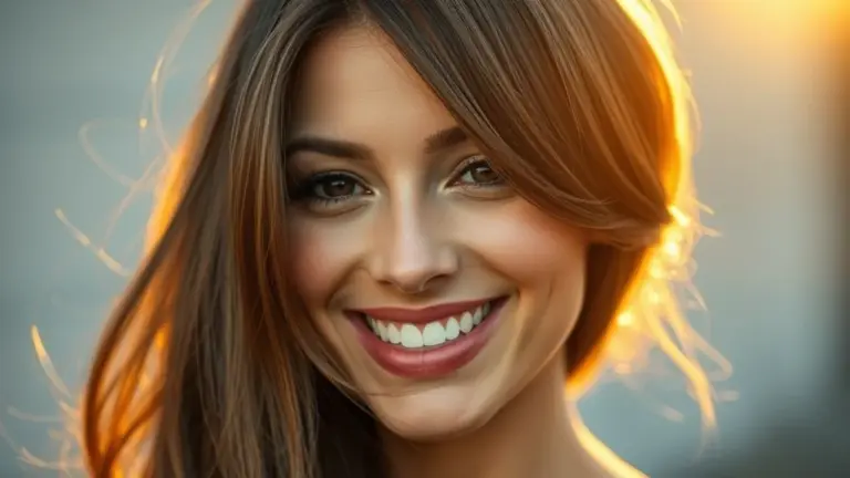 Mulher sorrindo com cabelo fino e ralo transformado com volume e corte estratégico.