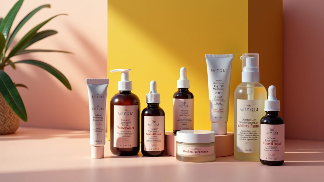 Kit de beleza e cuidados pessoais, presente para amor-próprio.
