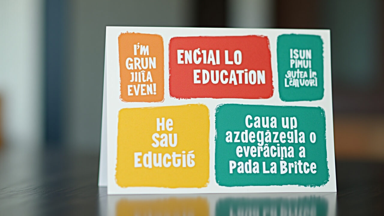Cartão com frases inspiradoras para o Dia dos Professores.