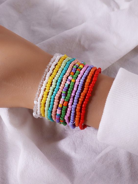 52 Ideias de Pulseiras de miçangas