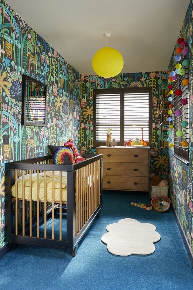10 quartos de criança com papel de ...
