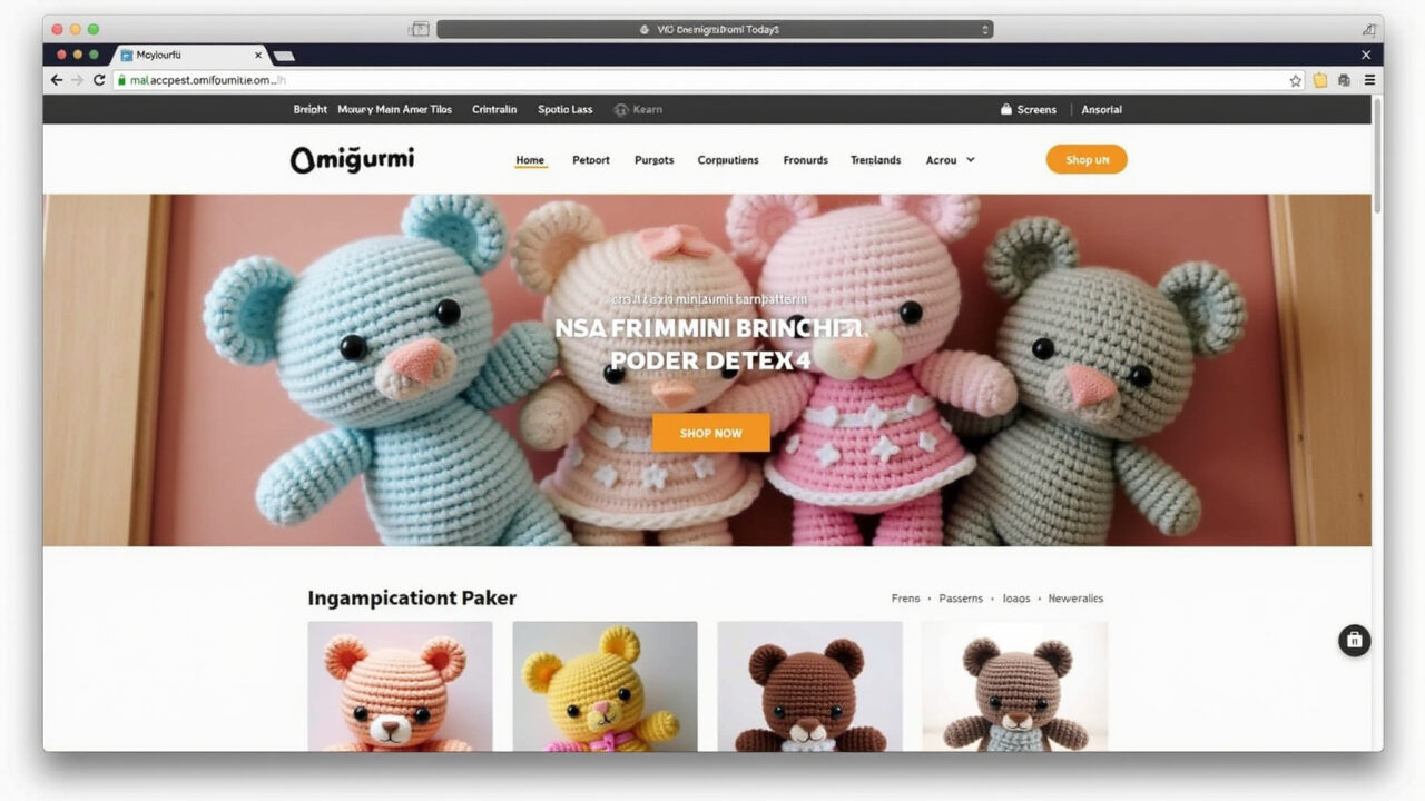 Site Amigurumi Today com moldes gratuitos de mini amigurumis.