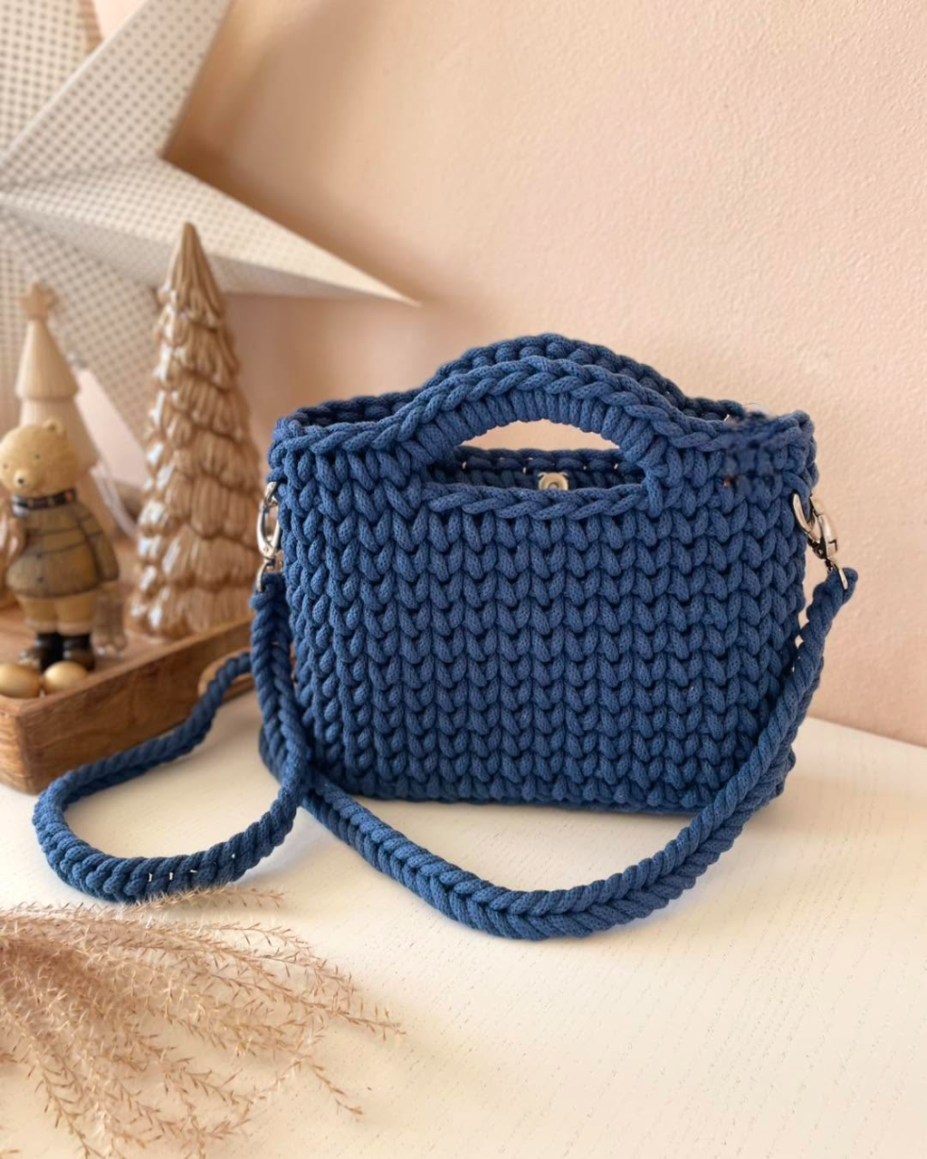 Bolsa Feminina de Croche Arco charme ...