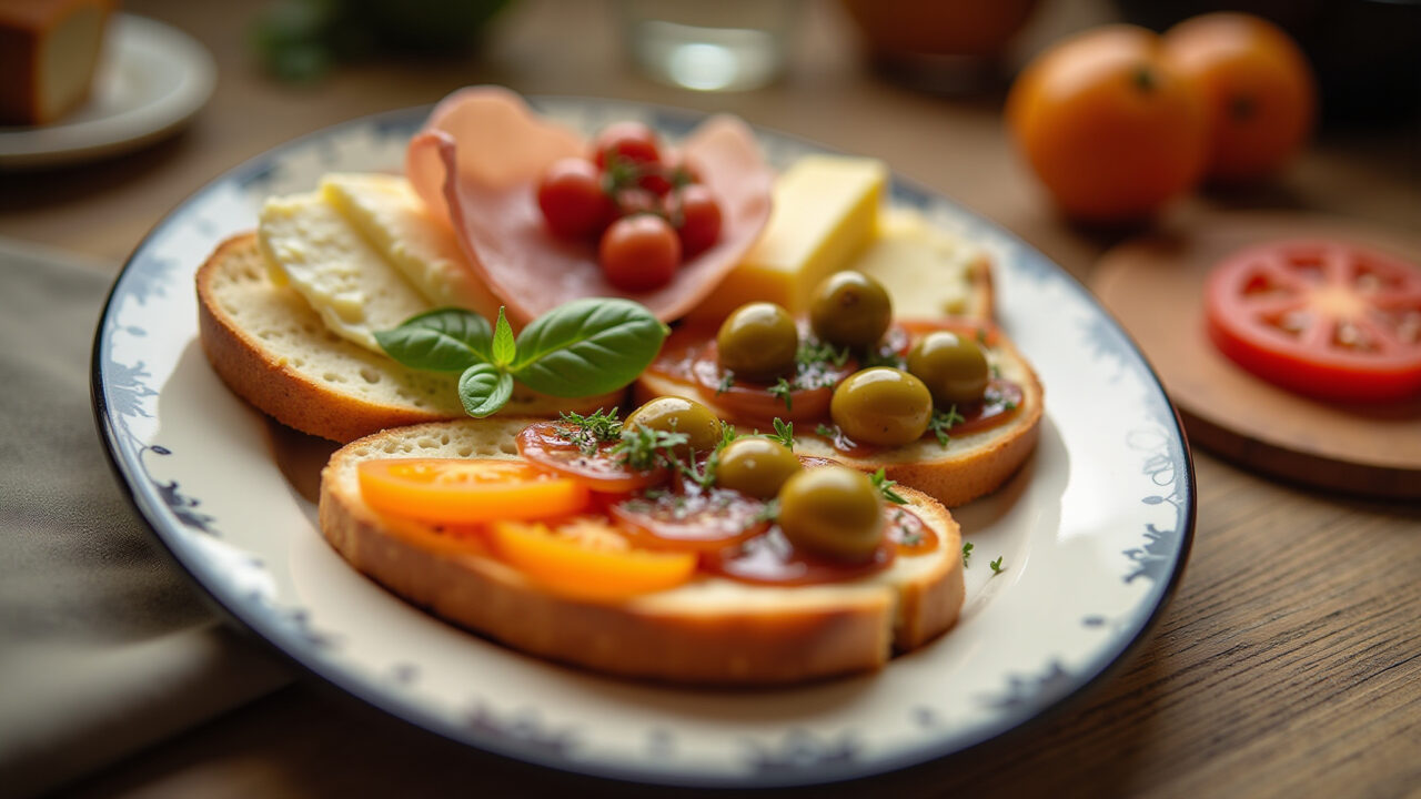 Tapas espanholas variadas.