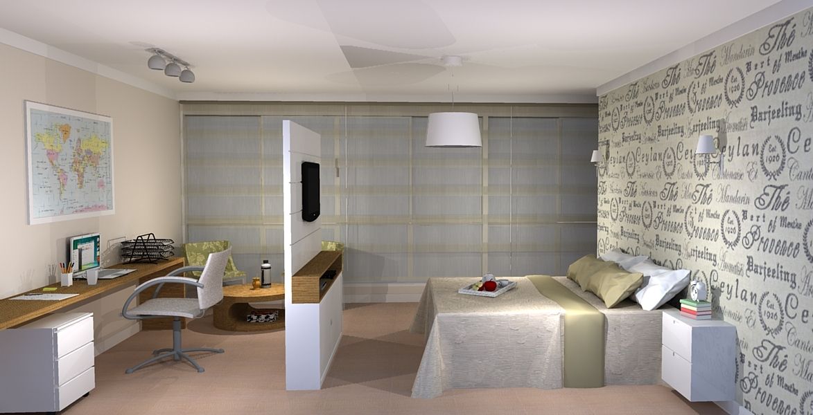 Home Office no Quarto: 35 Projetos ...