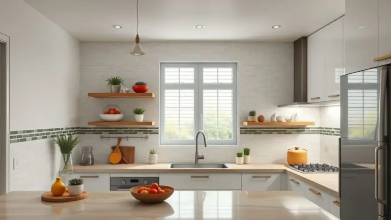 Cozinha renovada sem quebra-quebra com backsplash adesivo e design brasileiro.